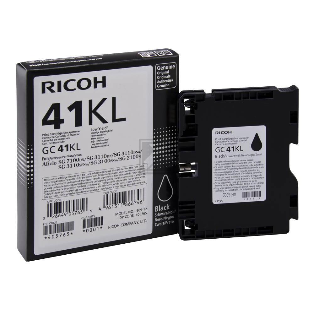 Original Ricoh 405765 / GC-41KL Tinte schwarz