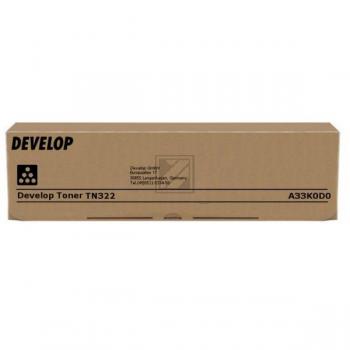 Original Develop A33K0D0 / TN-322 Toner schwarz