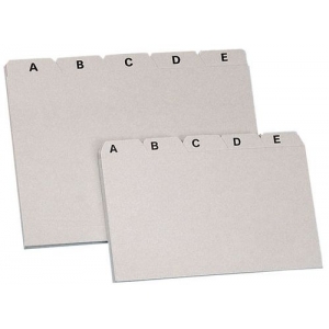 A-Z Register Kunststoff A4  grau