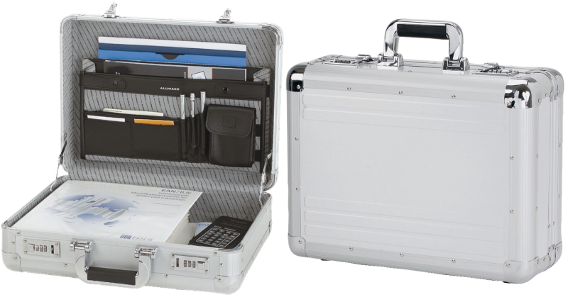 Aktenkoffer Alu silber ALUMAXXX 45114 43x33,5x15