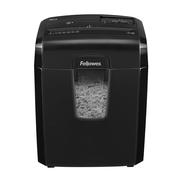 Fellowes 8Cd Aktenvernichter Kreuzschreddern 22 cm Schwarz