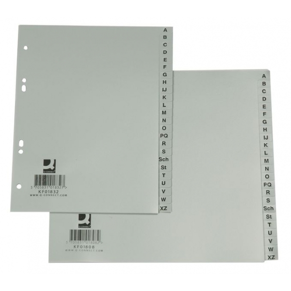 Ordnerregister A-Z PP A4 grau Q-CONNECT KF01817