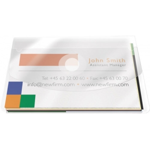 Visitenkartenhülle selbstkl. 10 Stück Q-CONNECT KF27039