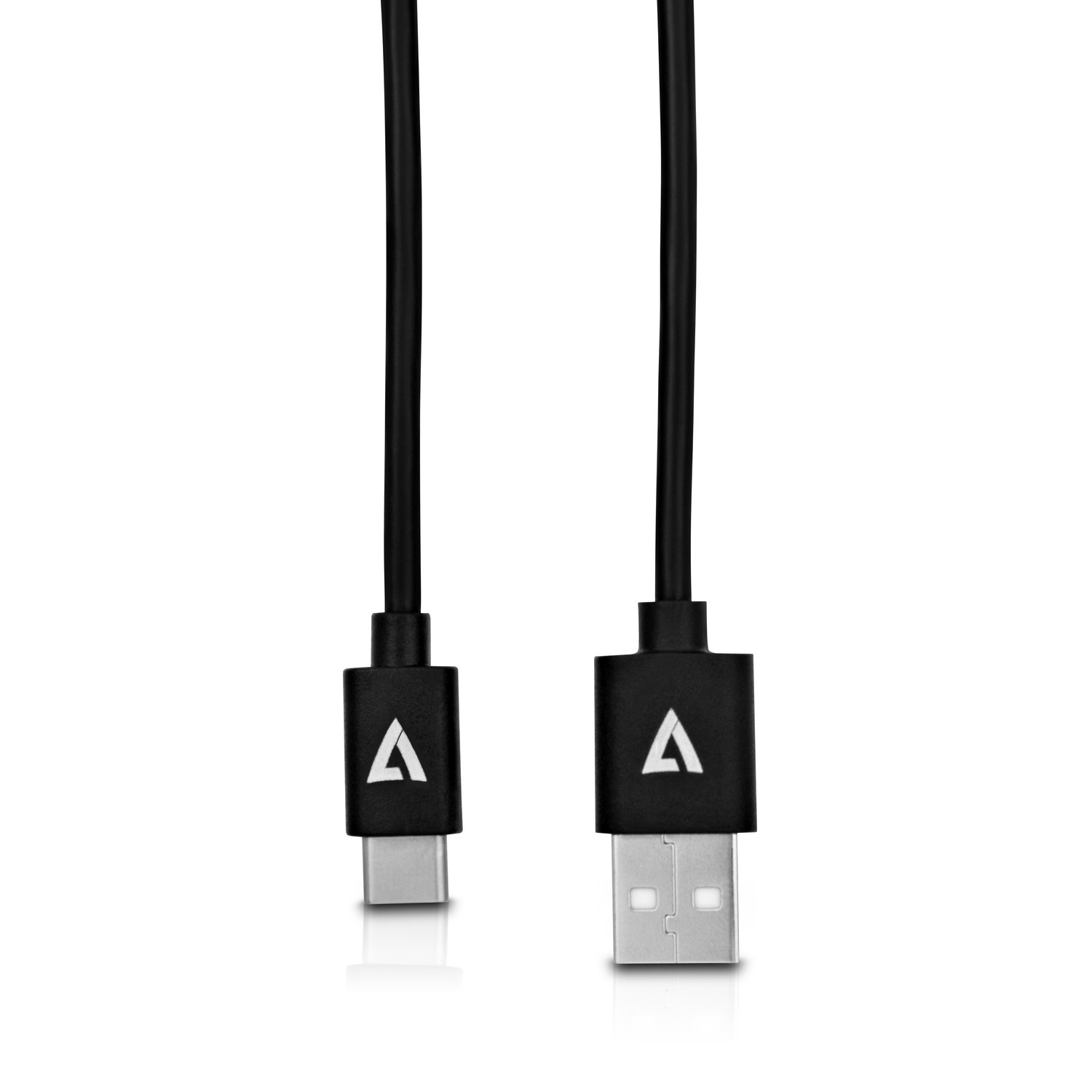 V7 USB2.0A auf USB-C-Kabel 2m Schwarz