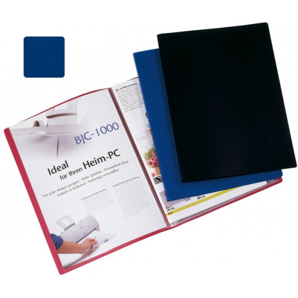 Sichthüllenmappe A4 blau Q-CONNECT KF01251 20 Hüllen