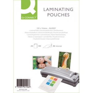 Laminierhülle 65x95mm 100 Stück Q-CONNECT KF01213 2x125my