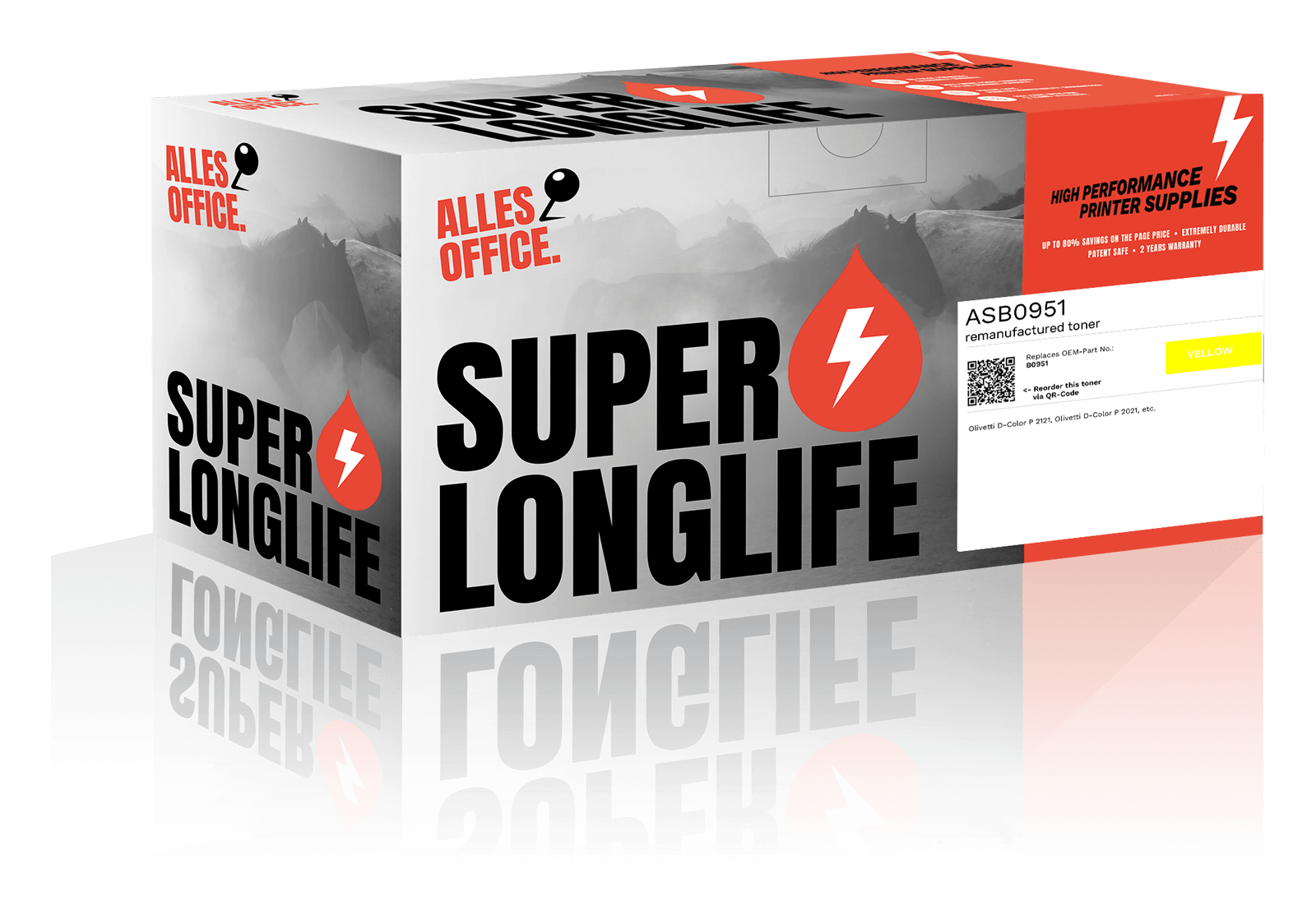 Superlonglife Olivetti B0951 Toner gelb