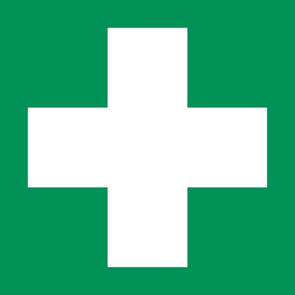 Aufkleber Verbandskasten 20 x 20 cm