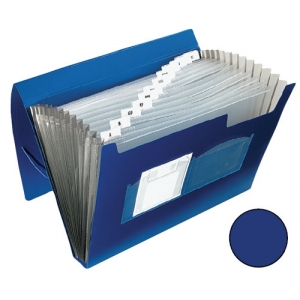 Fächertasche  blau Q-CONNECT KF01275 13 teilig