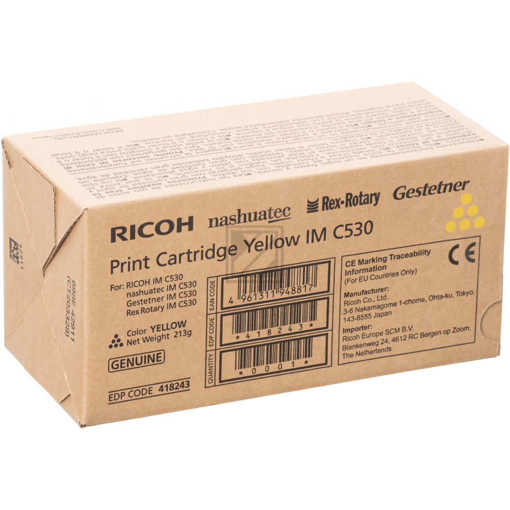 Original Ricoh 418243 / IMC530 Toner schwarz