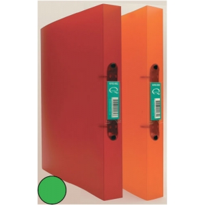 Ringmappe A4 2R 25mm grün transparent Q-CONNECT KF02484 A4 2R 25mm