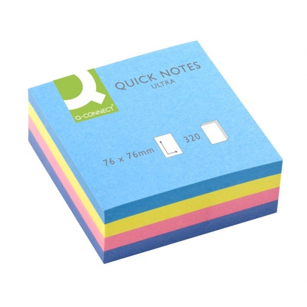 Haftnotizblock 320 Blatt ultra Q-CONNECT KF02514 76x76mm