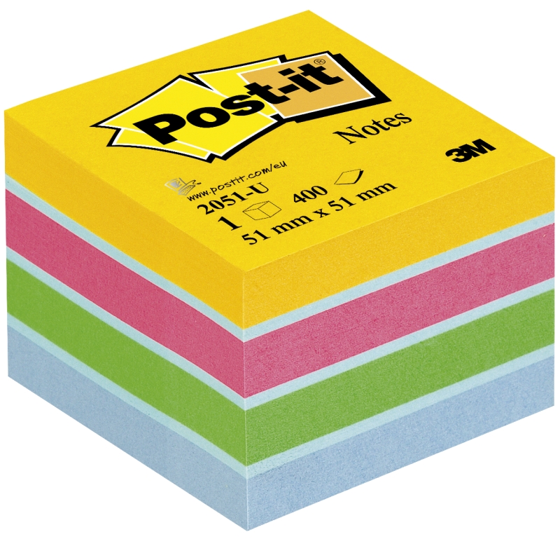 Haftnotizblock 400BL Ultra POST-IT 2051-U Mini-Würfel