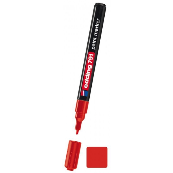 Lackmarker  EDDING 791, 1-2 mm, rot