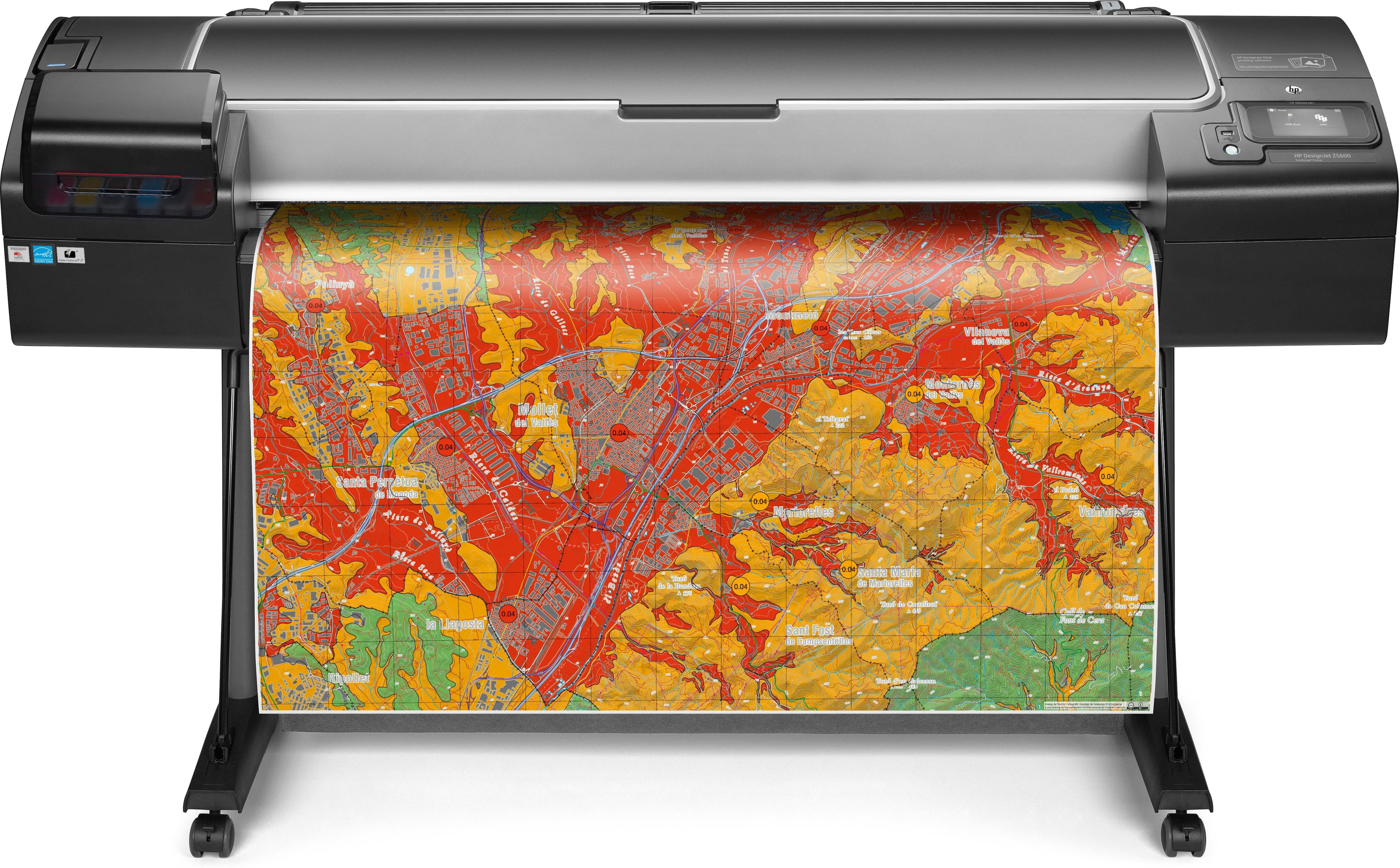 HP Designjet Z5600 44-in PostScript Großformatdrucker Thermal inkjet Farbe 2400 x 1200 DPI 1118 x 1676 mm