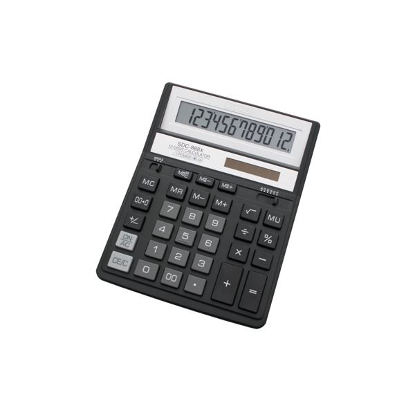 Citizen SDC-888X Taschenrechner Tasche Finanzrechner Schwarz