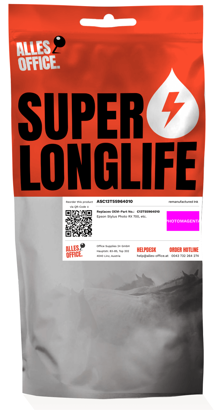 Superlonglife Epson C13T55964010 / T5596 Tinte magenta foto