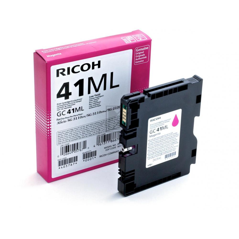 Original Ricoh 405767 / GC-41ML Tinte magenta