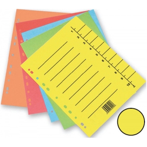 Trennblatt  A4 gelb Q-CONNECT KF02787