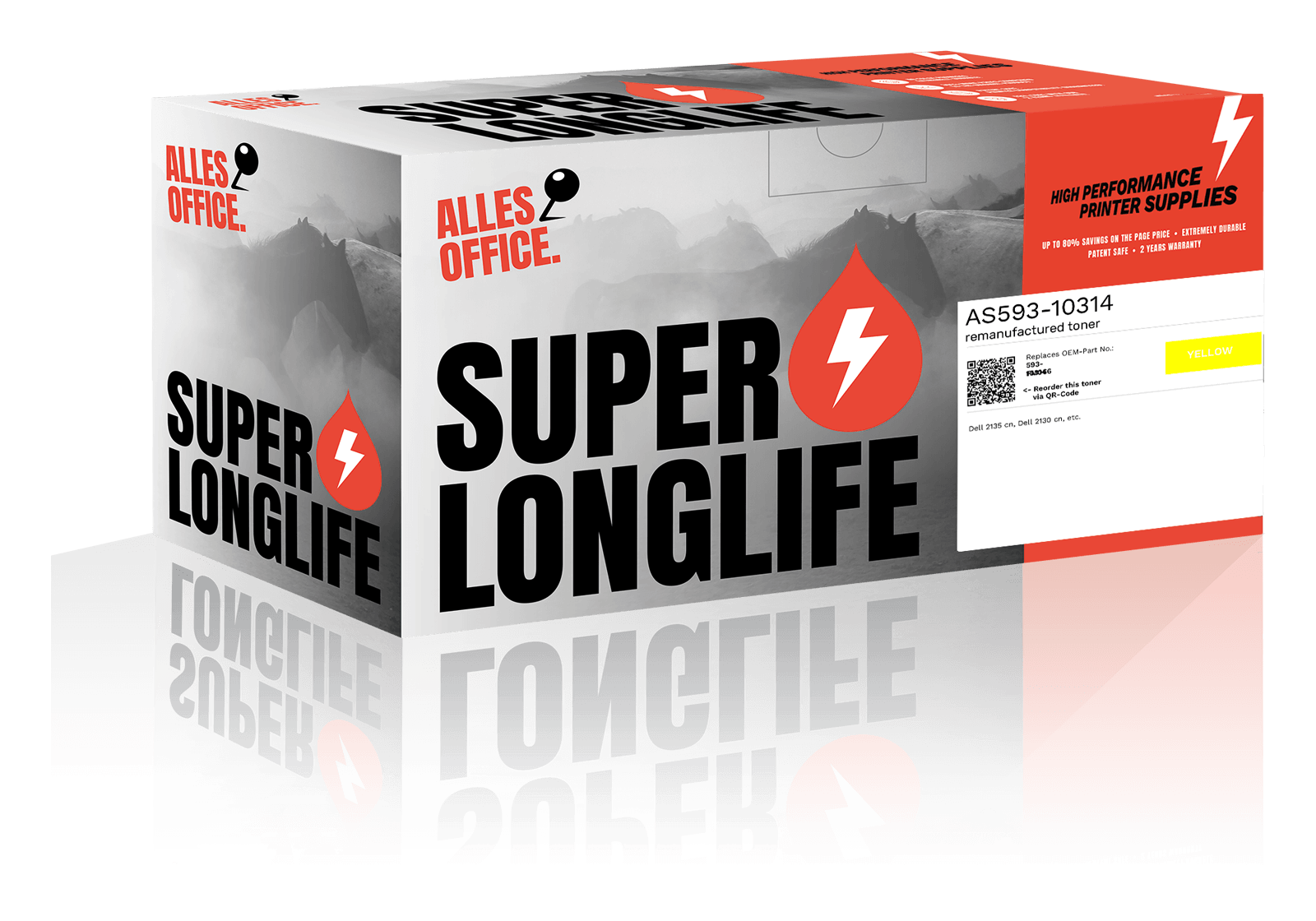 Superlonglife Dell 593-10314 / FM066 Toner gelb