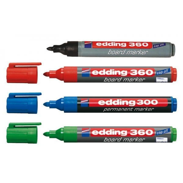 Boardmarker EDDING 360, 4 Stück Set