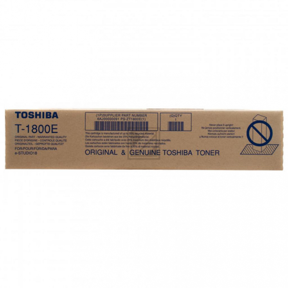 Original Toshiba 6AJ00000091 / T-1800E Toner schwarz