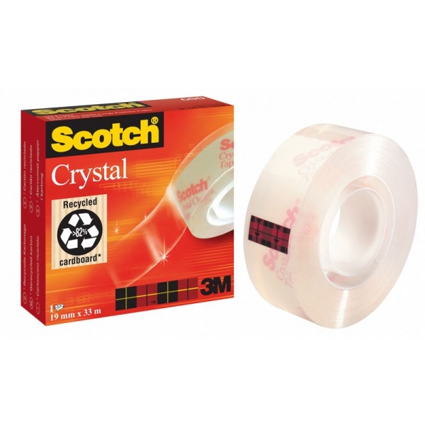 Klebeband tranparent SCOTCH® Crystal Clear 19 mm x 33 m