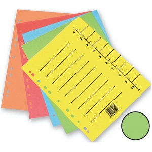 Trennblatt  A4 grün Q-CONNECT KF02788