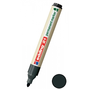 Permanentmarker EDDING 21, Ecoline, 1,5-3 mm, schwarz