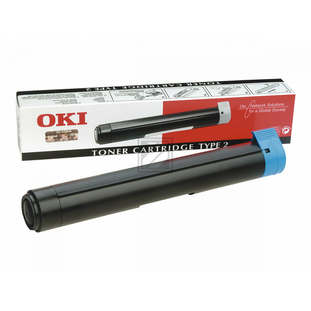 Original OKI 09002395 / TYPE2 Toner schwarz