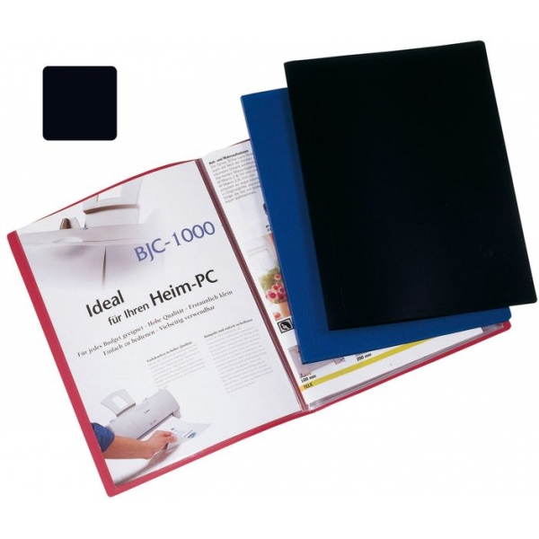 Sichthüllenmappe A4 schwarz Q-CONNECT KF01248 10 Hüllen