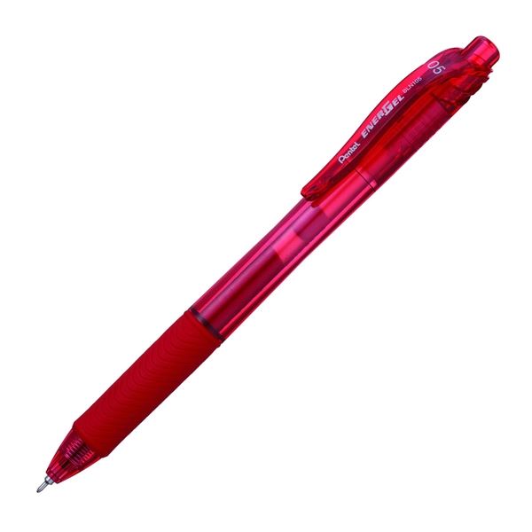 Pentel EnerGel-X Ausziehbarer Gelschreiber Rot