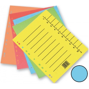 Trennblatt  A4 blau Q-CONNECT KF02786