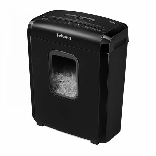 Fellowes Powershred 6M Aktenvernichter Mikrogeschnittene Zerkleinerung Schwarz