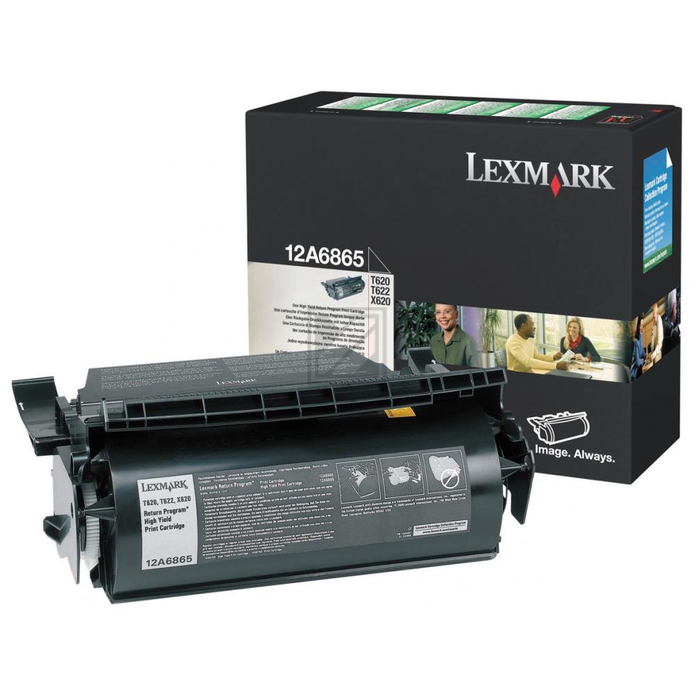 Original Lexmark 12A6865 Rückgabe-Toner schwarz