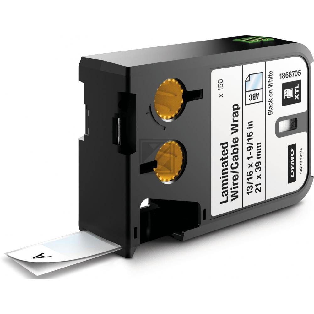 DYMO 1868705 Schwarz auf weiss Label Etikette
