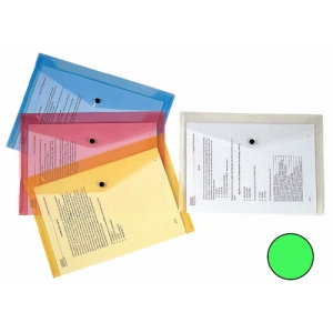 Aktentasche A4 quer grün transparent Q-CONNECT KF03597