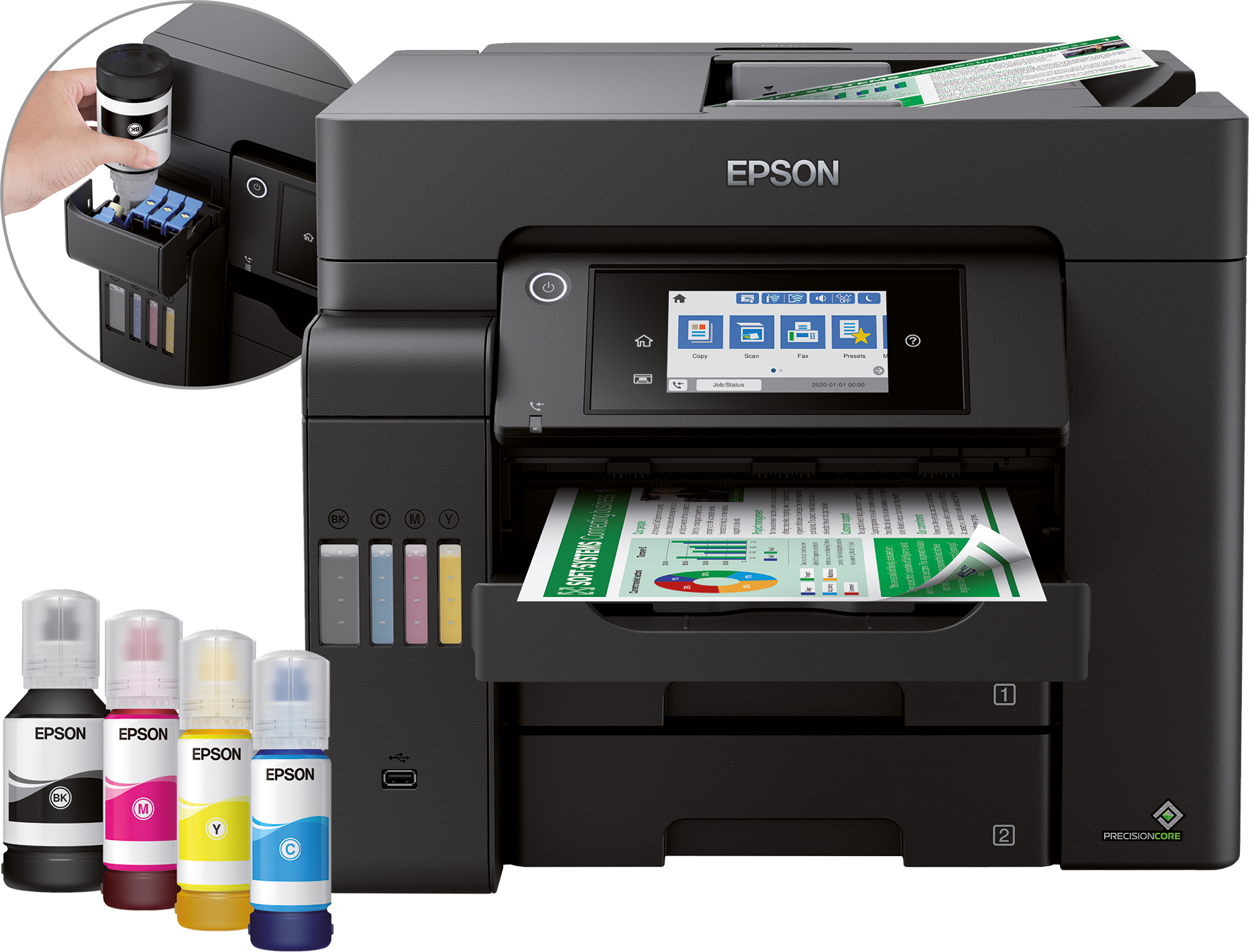 Epson EcoTank ET-5800 Tintenstrahl 4800 x 2400 DPI 32 Seiten pro Minute A4 WLAN