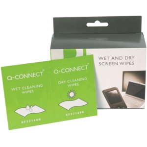 Reinigungstücher 20ST Q-CONNECT KF32148A nass/trock