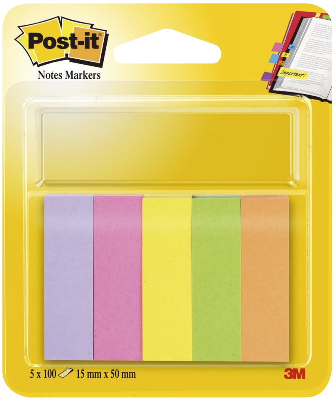 Index Marker 15x50mm 5-färbig POST-IT 670-5
