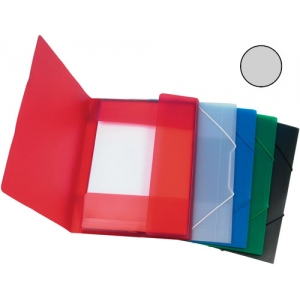 Dreiflügelmappe transparent Q-CONNECT KF02315 A4 PPL