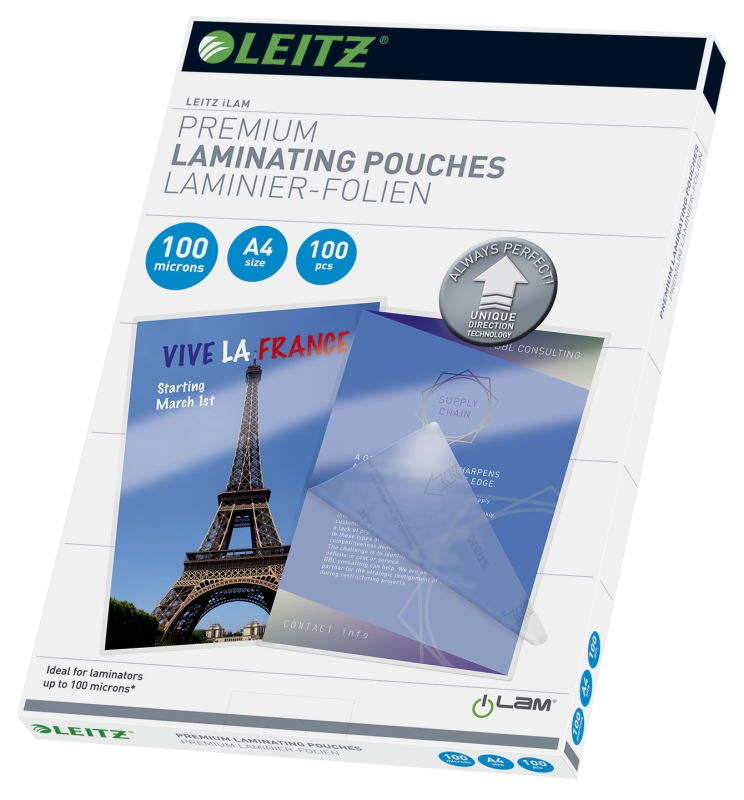 Laminierhülle A4 2x100my LEITZ 7480-00-00 UDT