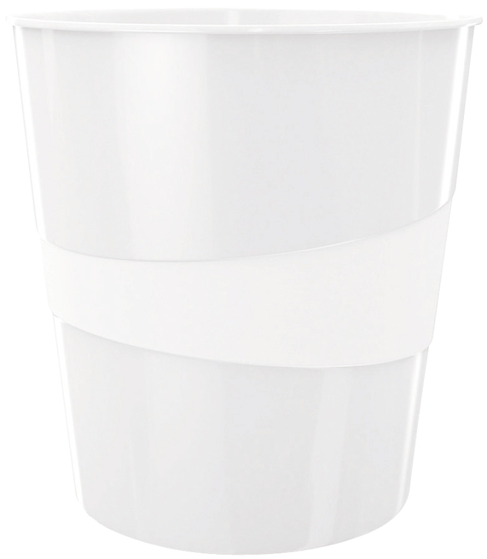 Papierkorb WOW 15l perlweiß LEITZ 5278-10-01