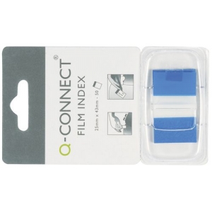 Index 50 Blatt blau Q-CONNECT KF03632 25x43mm