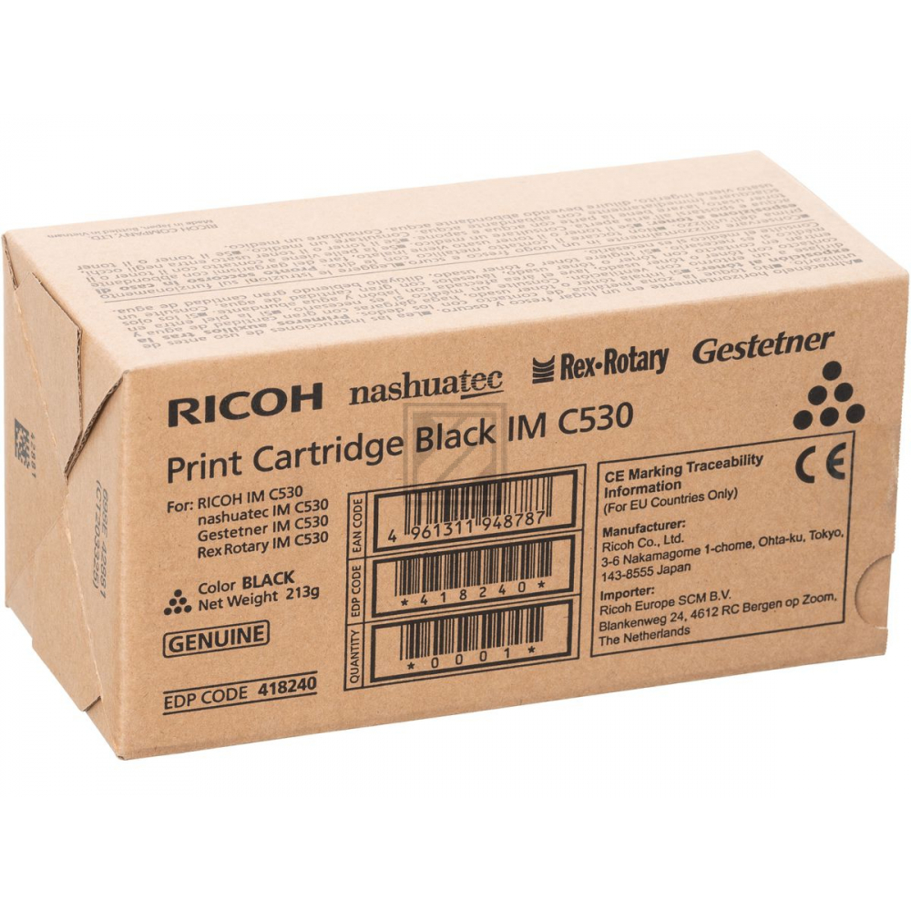 Original Ricoh 418240 / IMC530 Toner schwarz