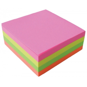 Haftnotizblock 320 Blatt neon Q-CONNECT KF01348 76x76mm