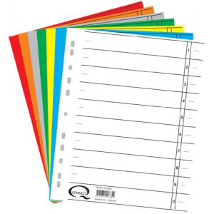 Trennblatt A4 sortiert Q-CONNECT KF00642
