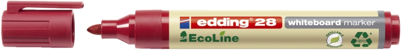 Whiteboardmarker EcoLine rot EDDING 28-002 Rundspitze