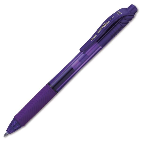 Pentel BL107-V Gelstift Ausziehbarer Gelschreiber Medium Violett 12 Stück(e)
