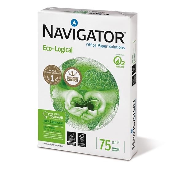 NAVIGATOR Kopierpapier Eco-Logical DIN A4 75 g/qm 500 Blatt